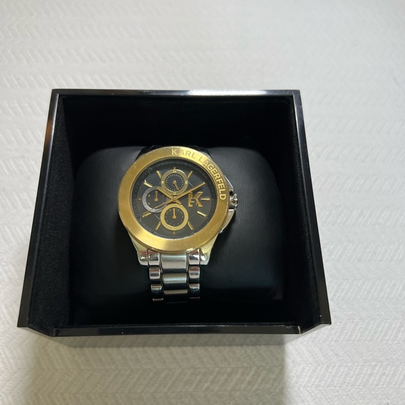 Black/Gold Karl Lagerfeld Watch - Picture 3 of 5